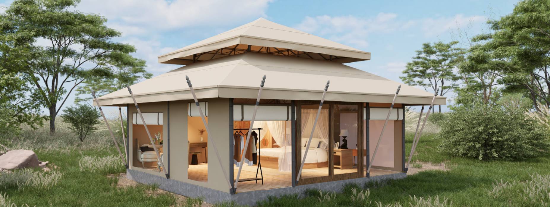 禹会区户外野奢帐篷